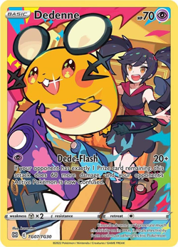 Dedenne - TG07/TG30 Ultra Rare Brilliant Stars Near Mint Pokemon TCG card#2 - Image 1