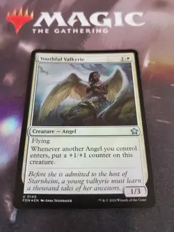 Mtg. 2x Youthful Valkyrie. Foil. Foundations. Pack Fresh - Image 1