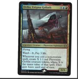FOIL Ovika, Enigma Goliath Phyrexia All Will Be One MTG MAgic The Gathering - Image 1
