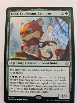 MTG - Loot, Exuberant Explorer Foundations #106 - Image 1