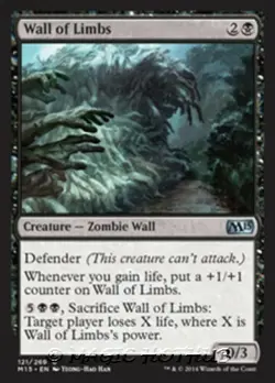 MTG - WALL OF LIMBS - M15/Core Set 2015 (U) - Image 1
