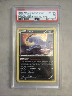 Absol XY178 XY Holo Black Star PSA 7 Near Mint 2016 Pokemon Card - Image 1