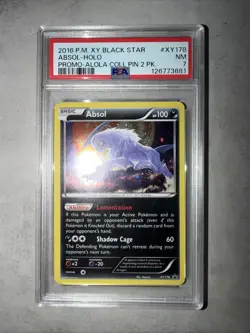 Absol XY178 XY Holo Black Star PSA 7 Near Mint 2016 Pokemon Card - Image 2