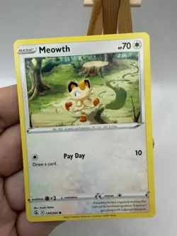 199/264 Meowth Common | Pokemon Trading Card Sword & Shield Fusion Strike TCG - Image 3