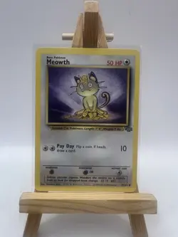 Pokemon Cards: Jungle Common: Meowth 56/64 WOTC LP - Image 1