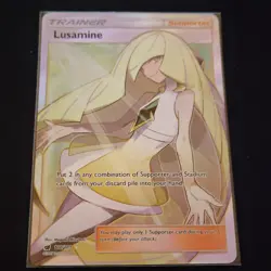 Pokemon Lusamine (Full Art) 110/111 SM-Crimson Invasion Ultra Rare Foil Trainer - Image 1