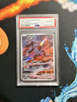 Pokemon TCG Groudon Paradox Rift 199/182 PSA 10 gem mint - Image 1
