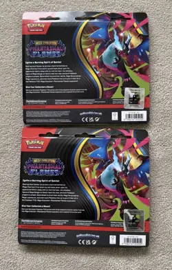 Pokemon TCG Phantasmal Flames Sealed Triple Pack Blister Weavile & Sneasel Promo - Image 2