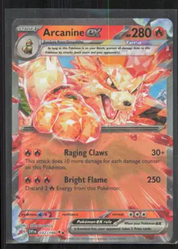 Arcanine ex 032/198 Double Rare Scarlet & Violet Pokemon Near Mint - Image 1
