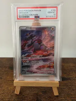 Pokemon Groudon #199/182 SV04: Paradox Rift PSA 10 GEM MINT - Image 1