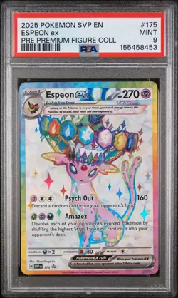 Espeon Ex Pokemon Svp En-Sv Black Star Promo 175 NM PSA 9 - Image 1