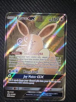 FULL ART Eevee GX ULTRA RARE Black Star Promo SM233 - Image 1