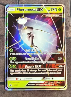 Pokemon: SM Promos: Holofoil Pheromosa GX: Moderately Played Condition - Image 1
