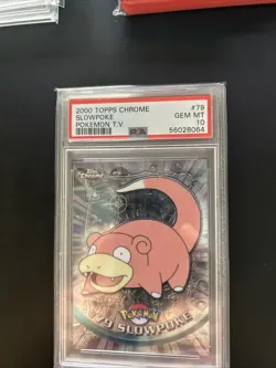 Slowpoke 2000 Topps Chrome Series 2 PSA 10 Pokemon #79 - Image 1