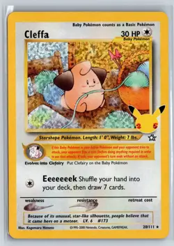 Cleffa Pokemon TCG Celebrations Rare 20/111 Pokemon NM Regular - Image 1