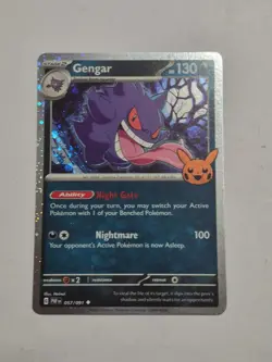 Gengar (Cosmos Holo) 057/091 Holo Trick or Trade BOOster 2024 Pokemon Holo NM - Image 1