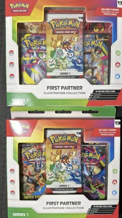 IN HAND Pokemon TCG First Partner Illustration Collection Series 1 Box X2 - Image 1