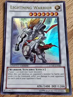 Carte Yu-Gi-Oh ! LIGHTNING WARRIOR JUMP-EN046 LIMITED EDITION NEUVE ULTRA RARE - Image 1