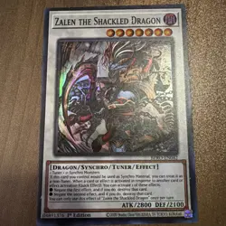 Zalen the Shackled Dragon BPRO-EN042 Super Rare Yugioh Burst Protocol NM! - Image 1