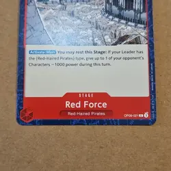 One Piece Red Force (OP09-021/229) OP09 Emperors in the New World NM TCG CCG - Image 3