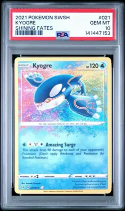 Kyogre #021 PSA 10 Gem Mint Holo Shining Fates Pokemon Card 🔥🔥 - Image 1