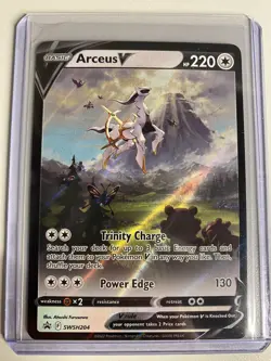 Arceus V - SWSH204 - Pokemon Sword & Shield Promo Ultra Rare Card NM - Image 1