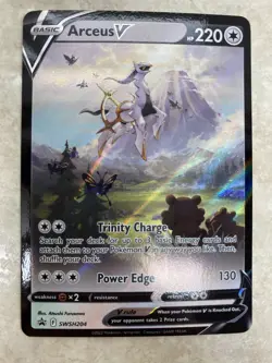Arceus V - SWSH204 - Pokemon Sword & Shield Promo Ultra Rare Card NM - Image 3