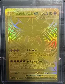 Mega Zygarde EX 124/088 Full Art Holo Pokemon Card Basic HP 310 Dragon - Image 1