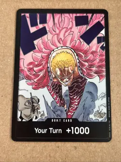 Bandai One Piece Don!! Card Donquixote Doflamingo +1000 Regular Standard - Image 1