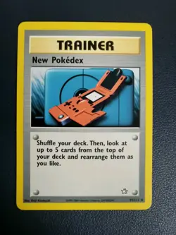 Pokemon Card Trainer New Pokedex 95/111 Neo Genesis Uncommon WOTC - Image 1