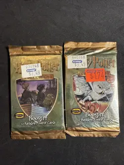 TWO (2) Wizards of the Coast Harry Potter Trading Card Game Booster Packs 2001 - Image 1