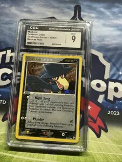 Pokemon Card Murkrow Rev Holo Rare CGC 9 Mint 30/115 - Image 1