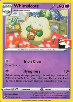Whimsicott Rare Prize Pack Series Cards 076/185 NM - Image 1