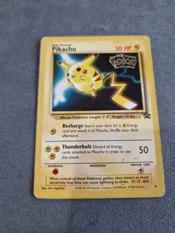 Pokemon Pikachu Black Star Promo Card Black Star 1999 #4 WOTC TCG MP/HP - Image 1