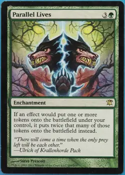 Parallel Lives Innistrad PLD Green Rare MAGIC MTG CARD (ID# 516181) ABUGames - Image 1