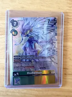 Hudiemon BT23-101 SEC - BT23 Hackers Slumber - Digimon TCG + 3 Free Foil Cards - Image 1