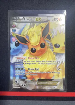 Pokemon Card - Flareon EX RC28/RC32 Full Art Holo Rare XY Generations Radiant #1 - Image 1