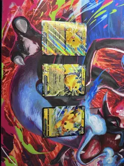 Pokemon TCG Pikachu V & Pikachu EX Promo Holo Lot - 3 Cards Nintendo 2022 - Image 1
