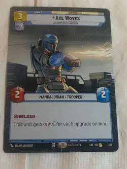 STAR WARS UNLIMITED TCG LoF AXE WOVES HYPERSPACE Card NM - Image 1