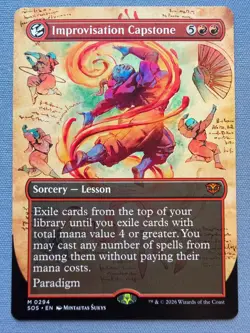 Improvisation Capstone (Borderless) - NM - MTG Secrets of Strixhaven SOS #294 - Image 1