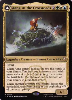 Aang, at the Crossroads 203 Avatar: The Last Airbender Magic: The Gathering NM - Image 1