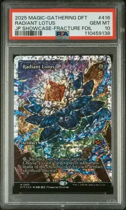 Radiant Lotus Showcase Fracture Foil MTG Aetherdrift PSA 10 Gem Mint - Image 1