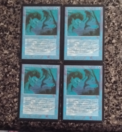 Magic The Gathering Beta Merfolk of the Pearl Trident x4 Creature Blue - Image 1