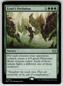 Ezuri's Predation Rare Commander: Duskmourn: House of Horror 178 MTG NM 2024 - Image 1