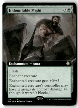 Indomitable Might (Extended Art) 309 Adventures in the Forgotten Realms MTG NM - Image 1
