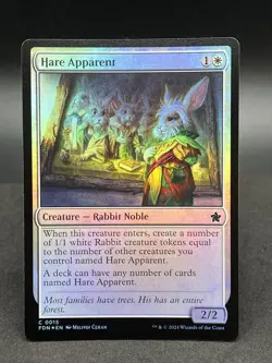 Hare Apparent (Foil, #15, NM) Foundations (FDN), MTG - Image 1