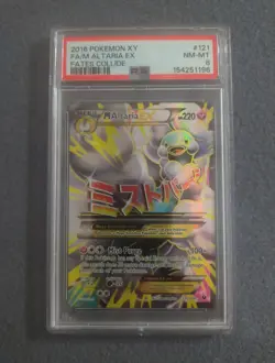 2016 POKEMON XY FATES COLLIDE #121 FULL ART/M ALTARIA EX PSA 8 #121 - Image 1