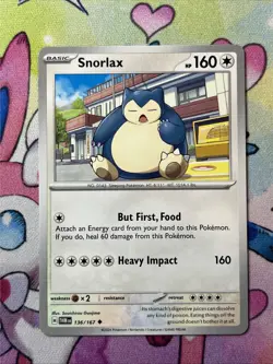 Pokemon Twilight Masquerade SNORLAX 136/167 Uncommon - Image 1