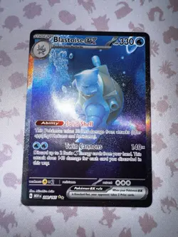 Blastoise ex 200/165 Scarlet & Violet 151 Secret Rare Full Art Holo English - Image 2