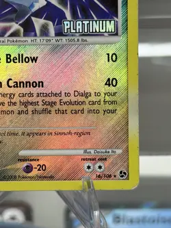 Pokemon 2008 Dialga 16/106 Platinum Stamped Reverse Holo Burger King Promo MP - Image 5